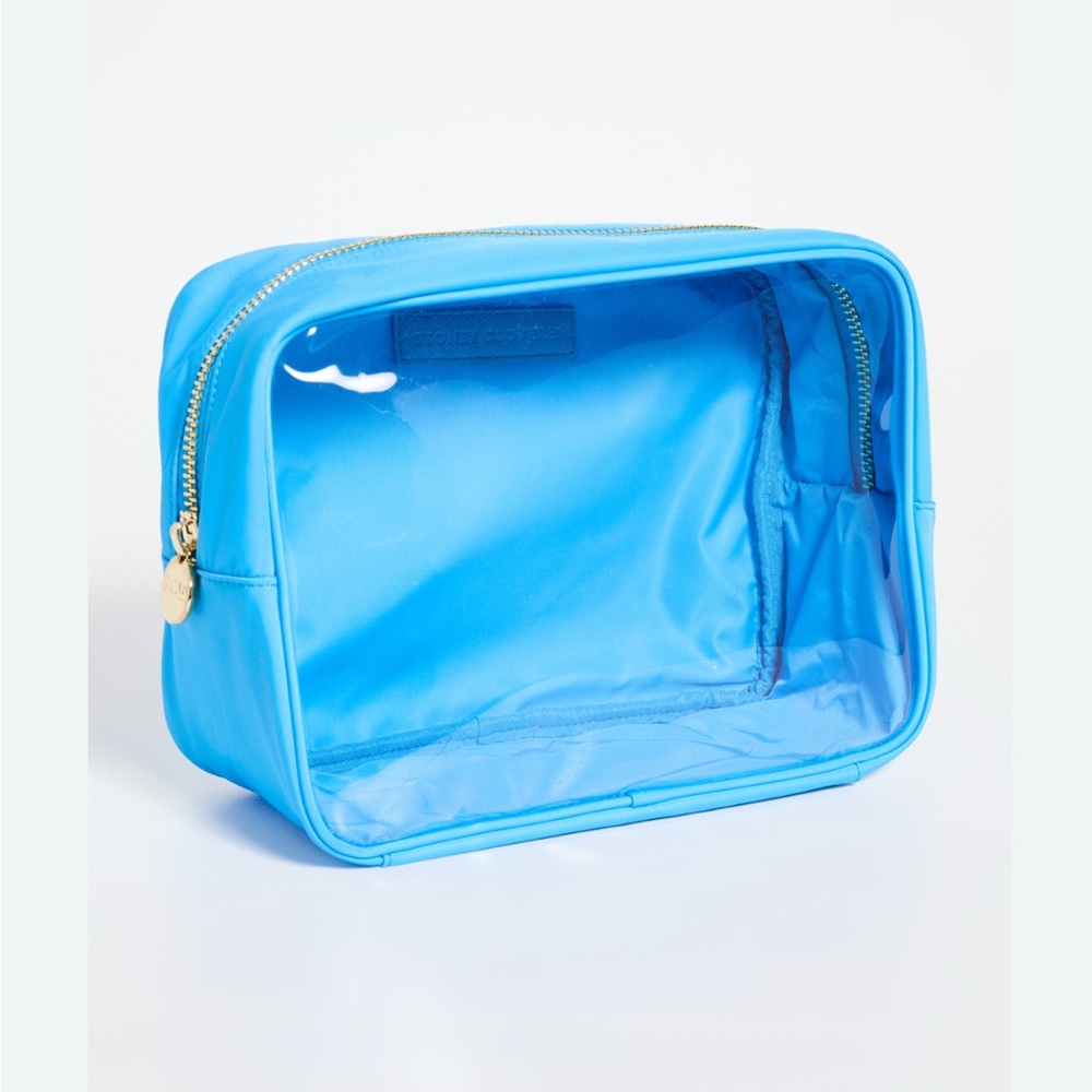 NWT - Stoney Clover Lane Blue Large Size Clear Pouch - sold out color Surfs Up
